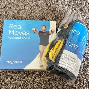 Workout DVDs and Resistance Band